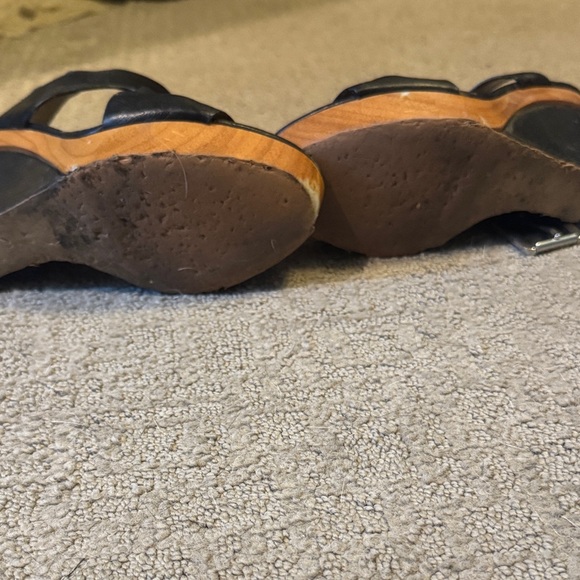 Michael Kors Black Leather Heels - Picture 2 of 4